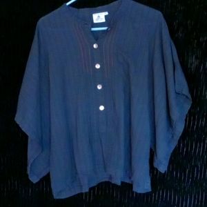 Pure Cotton Handwork of India Black top